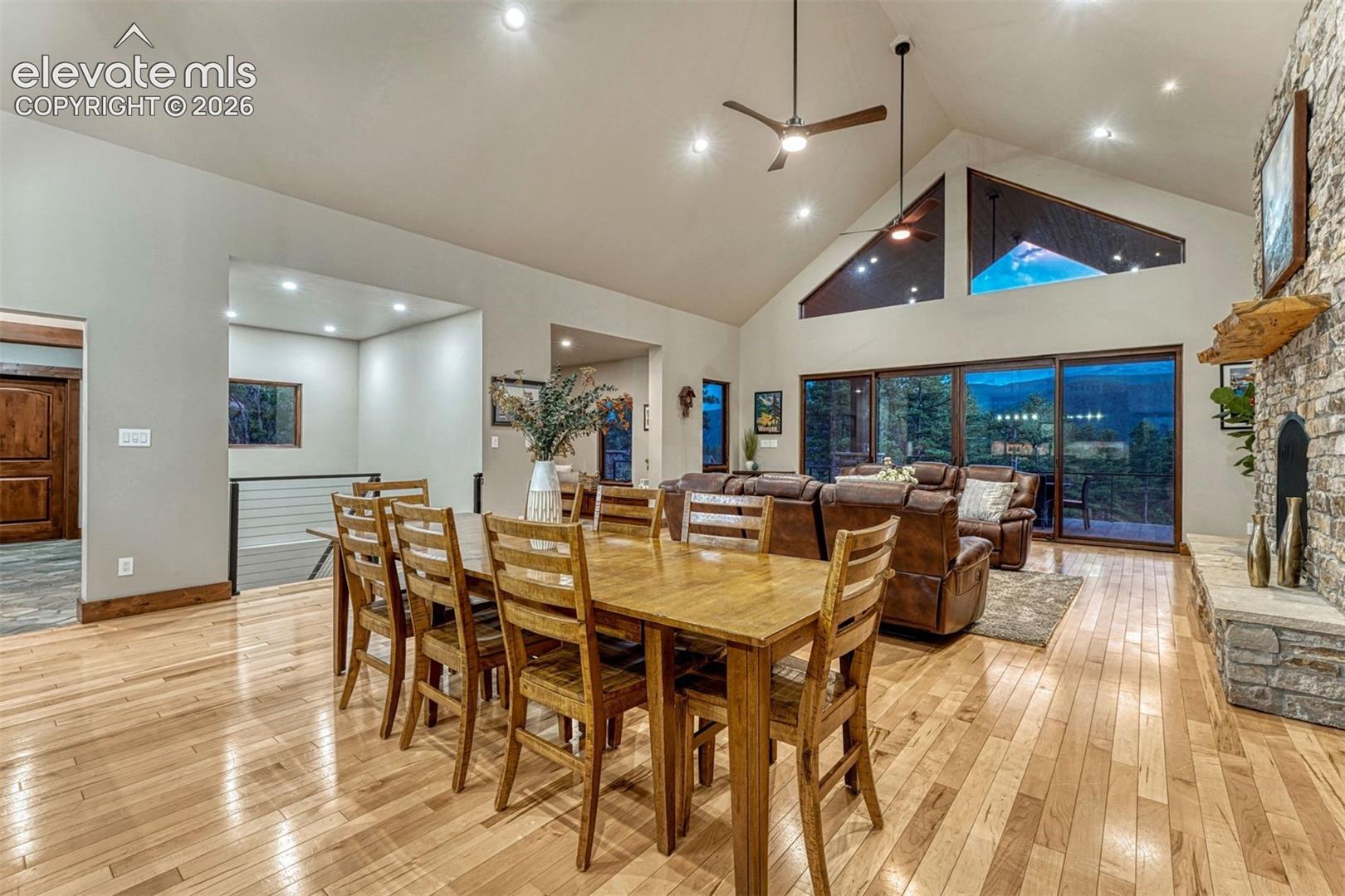 Living Space and views Facing South