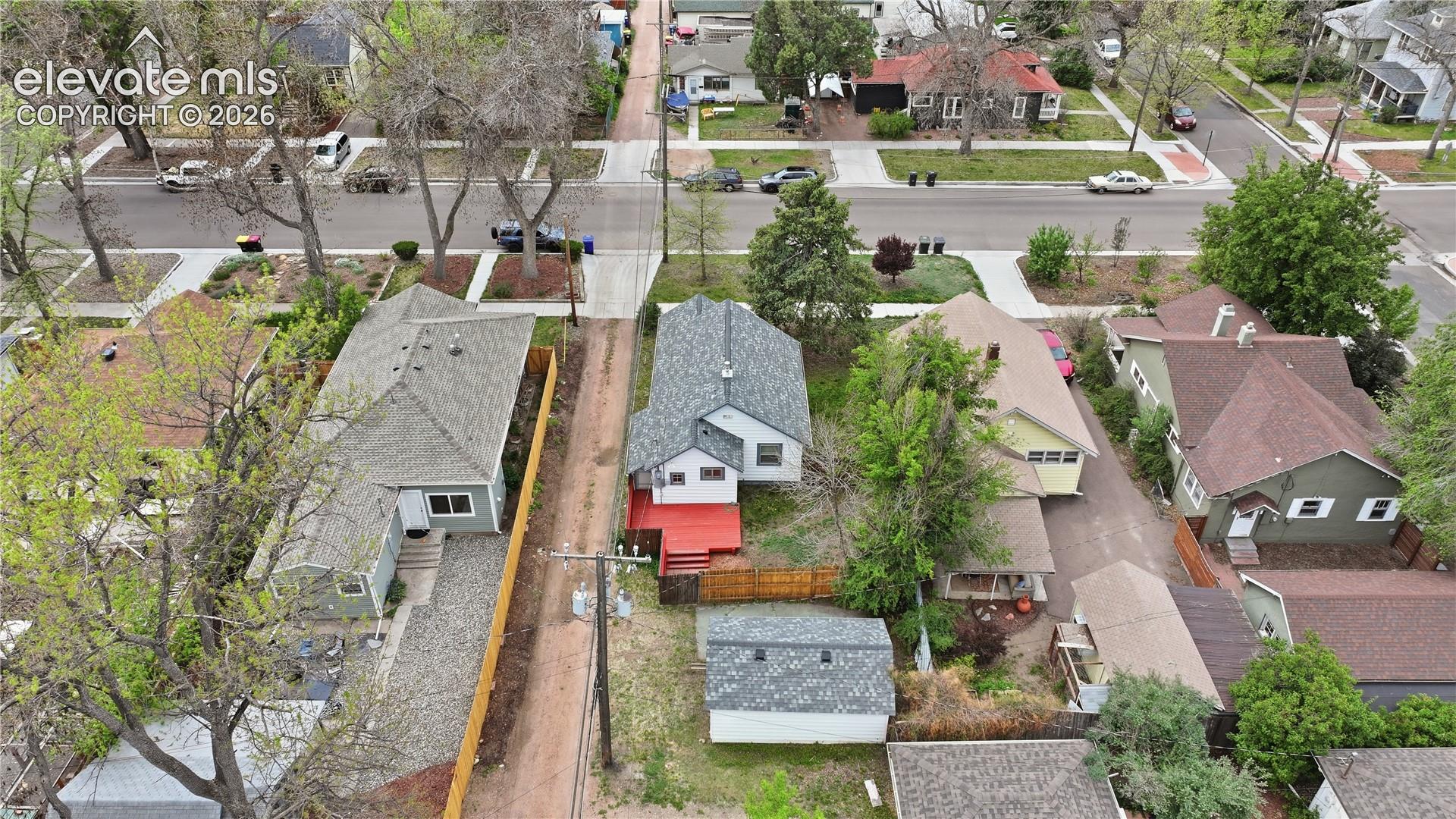 Aerial of street
