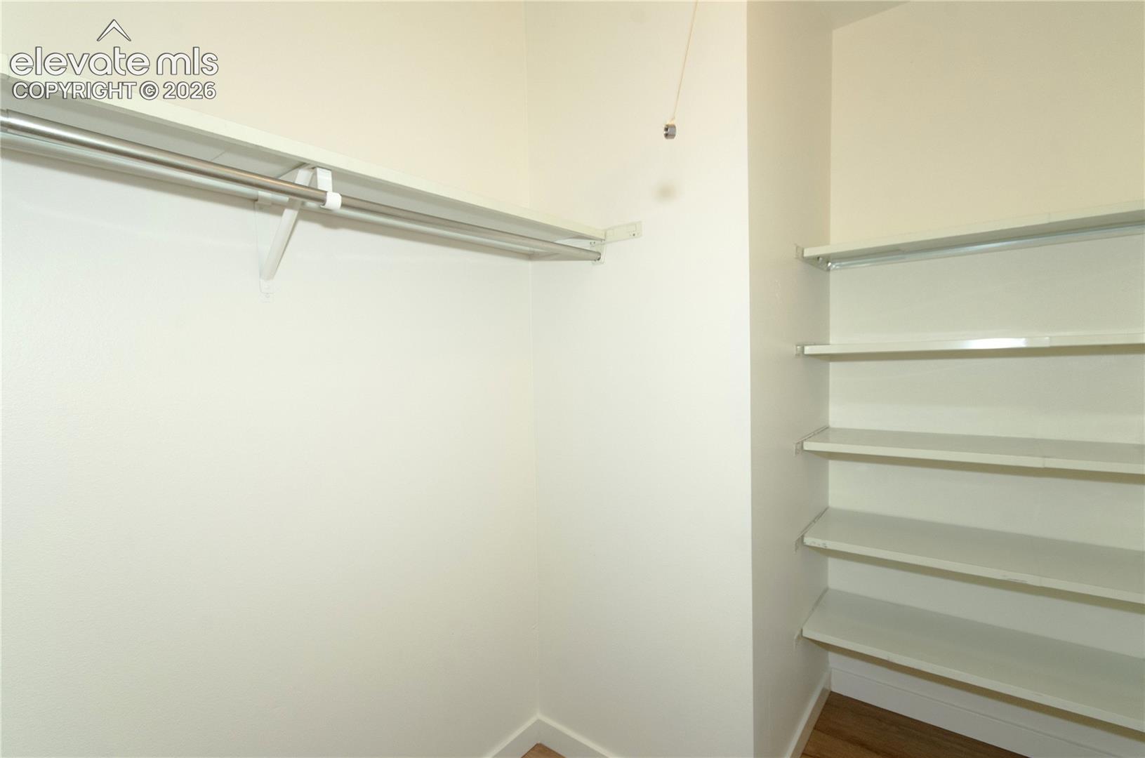 Main floor bedroom walk-in closet