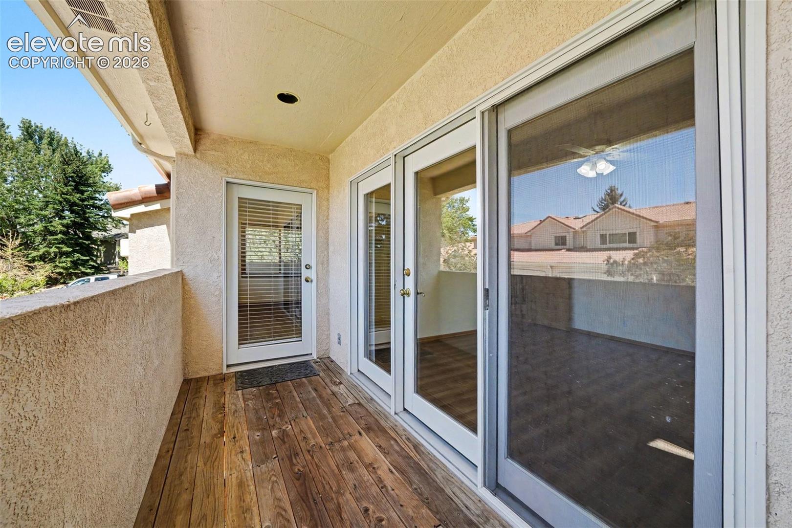 covered and partially enclosed deck