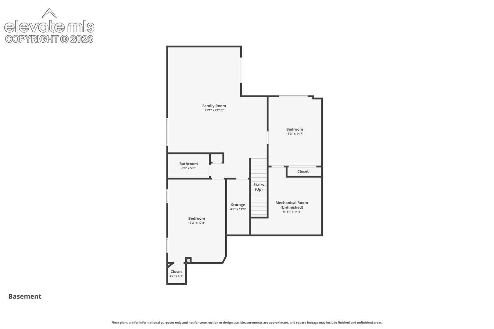 Basement floor plan