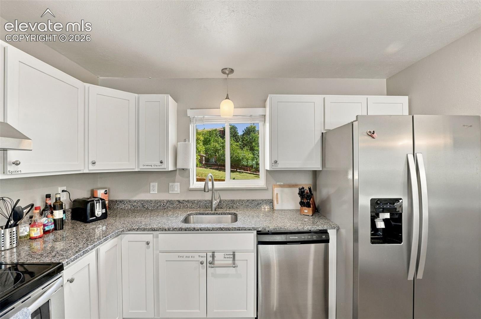 So much natural light throughout the kitchen!