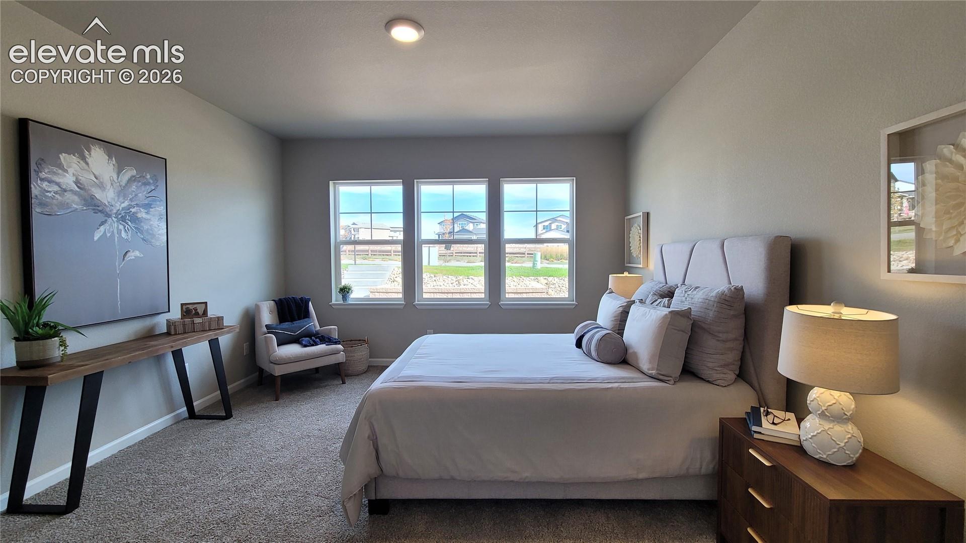 Primary suite is accompanied with a plush 3/4 bathroom and walk-in closet! 