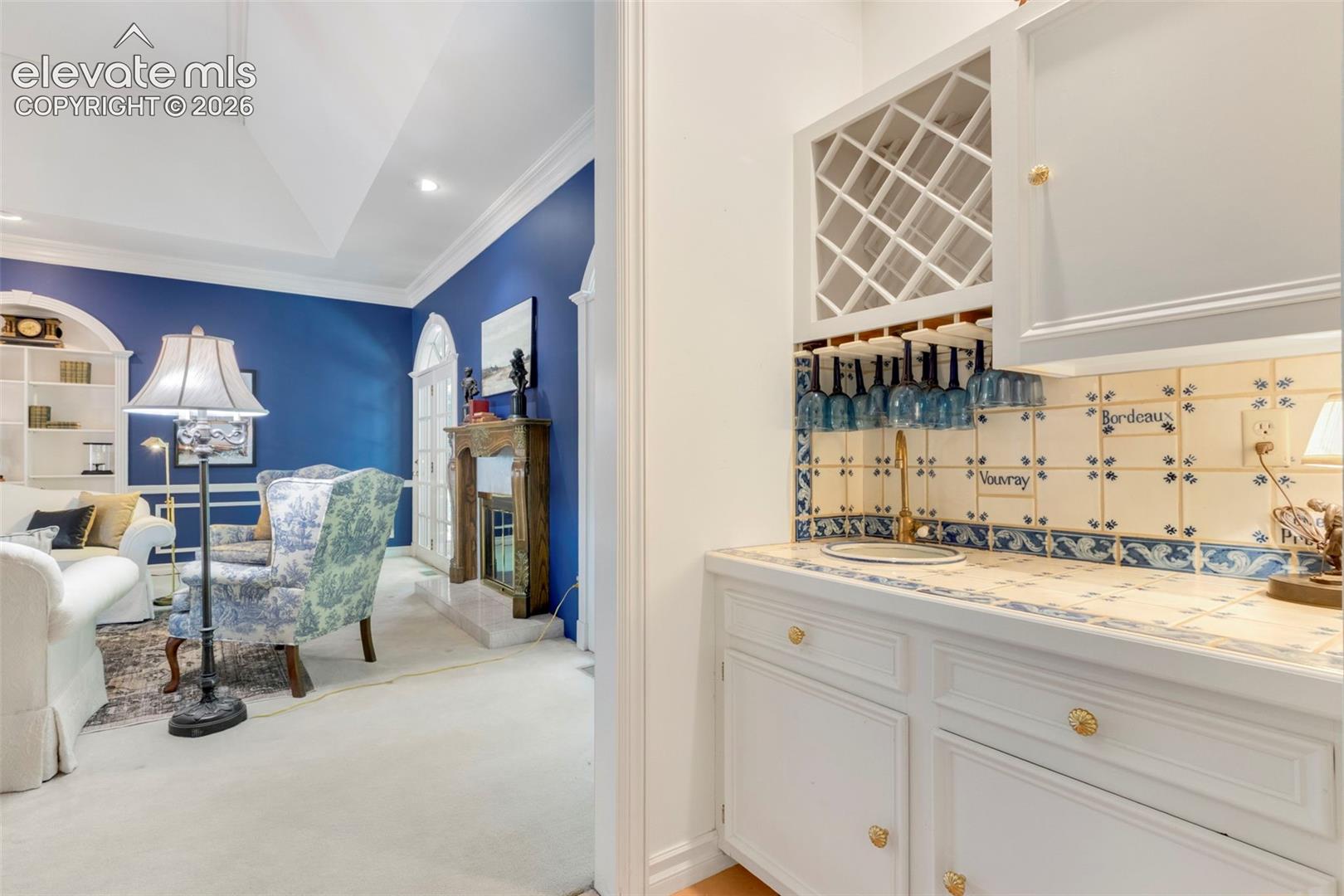 Living Room and Wet bar