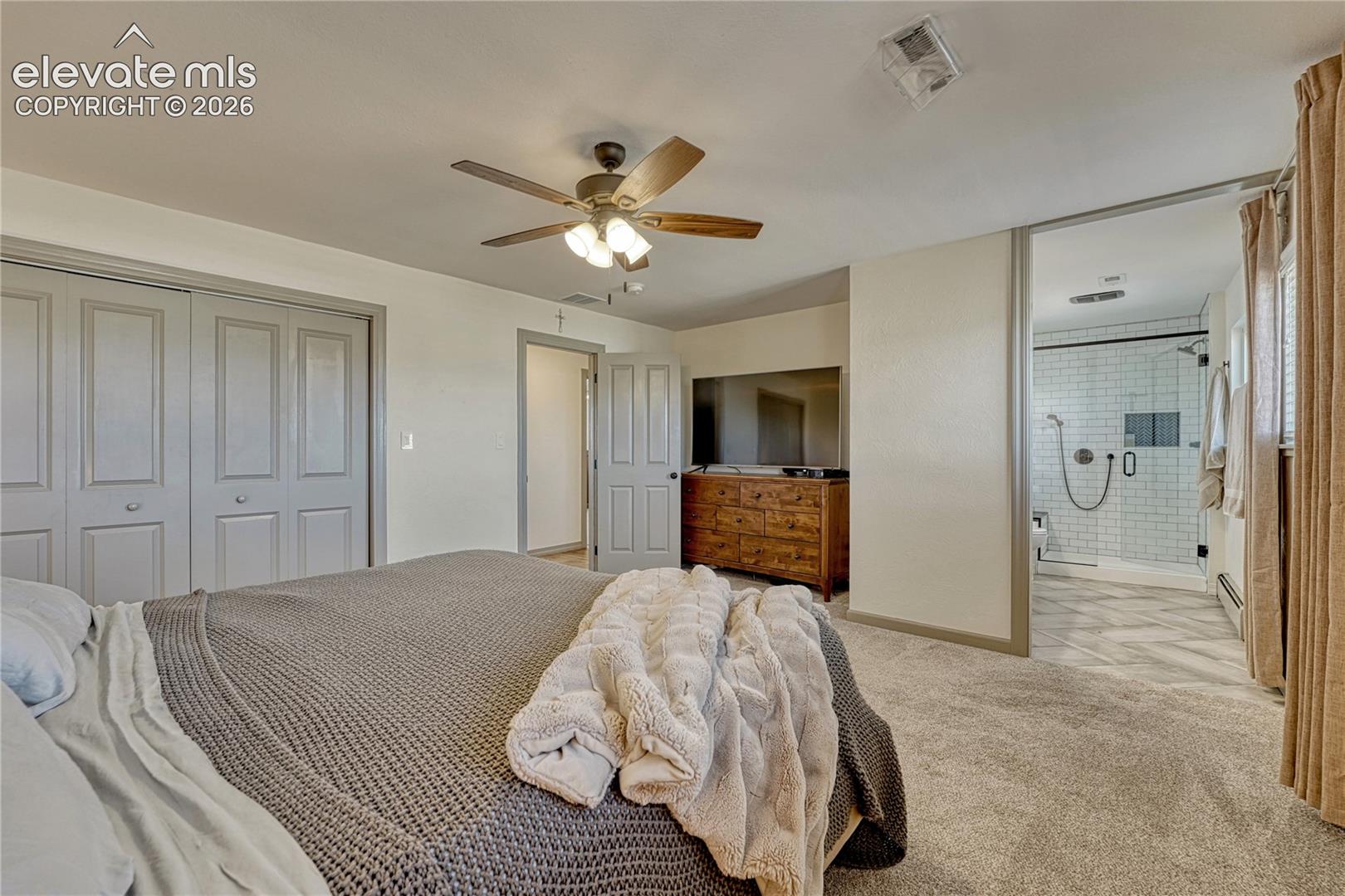 Primary bedroom with private bath