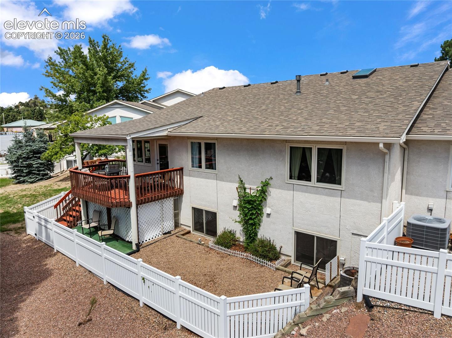 Enjoy not only the covered deck but also a fenced yard!