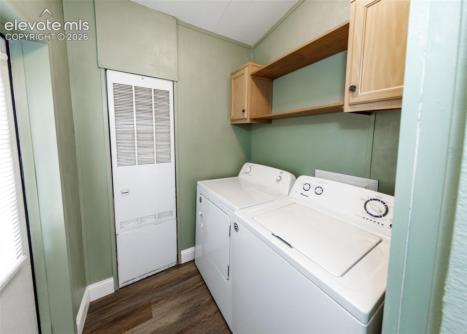 Laundry room and exit to the back yard