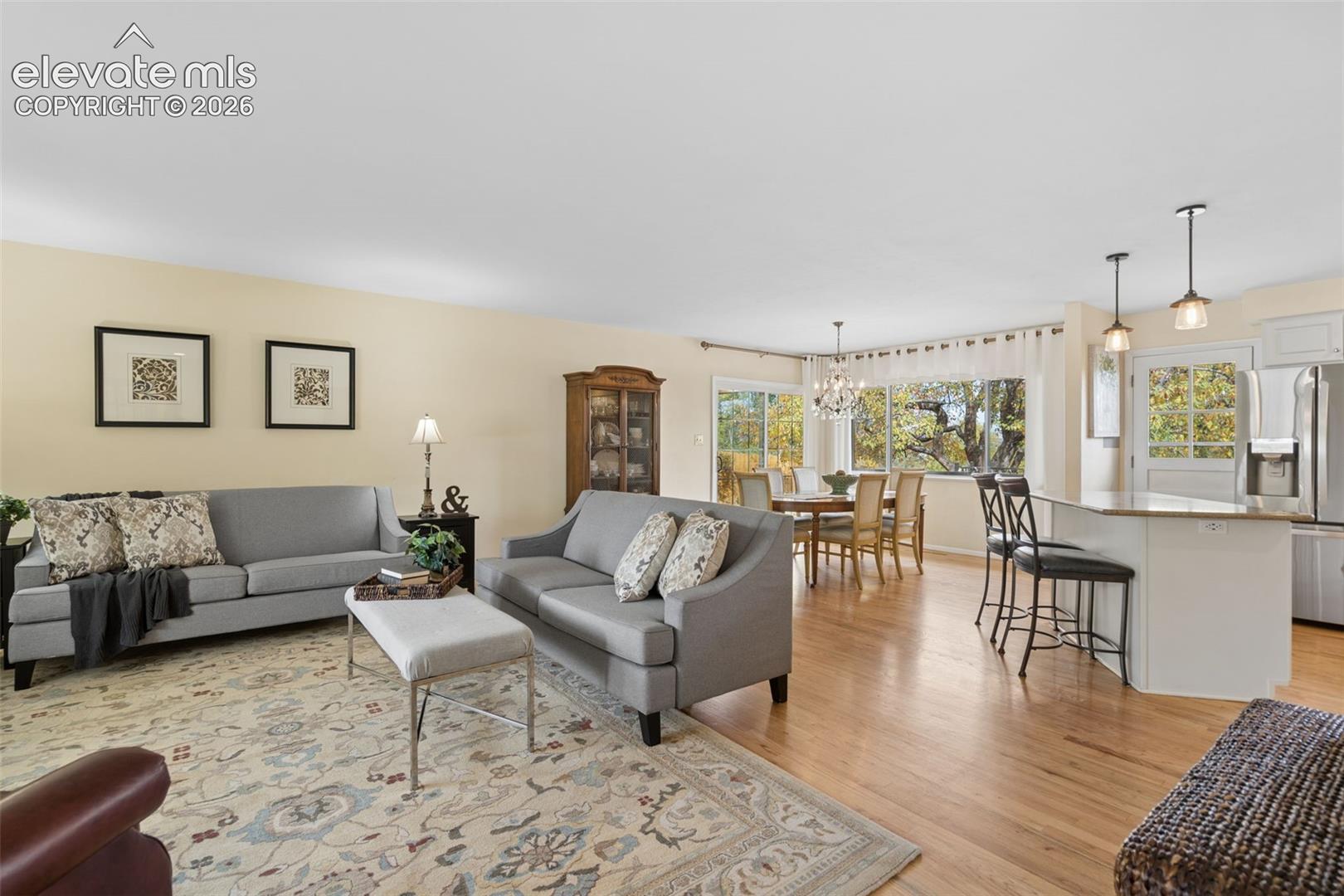 Open main level living