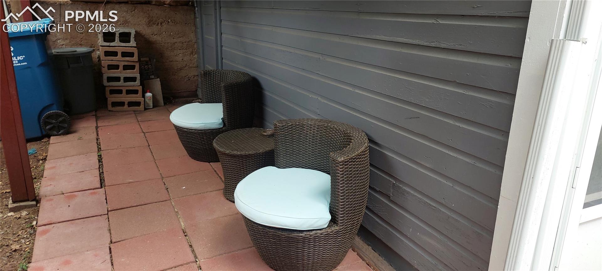 Lower level rear covered patio