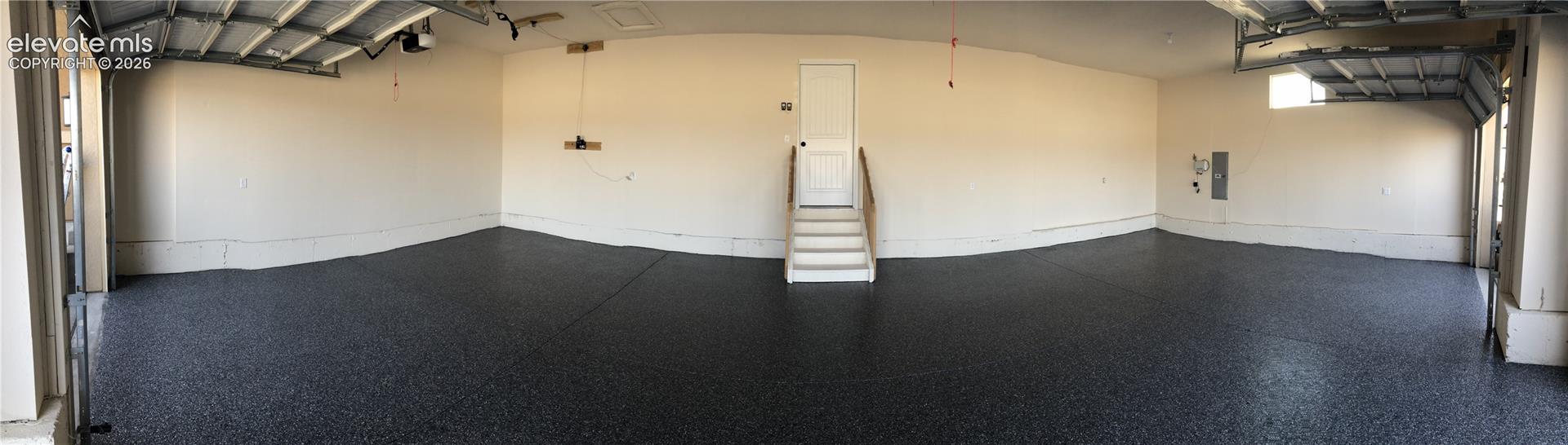 Finished 4-car garage