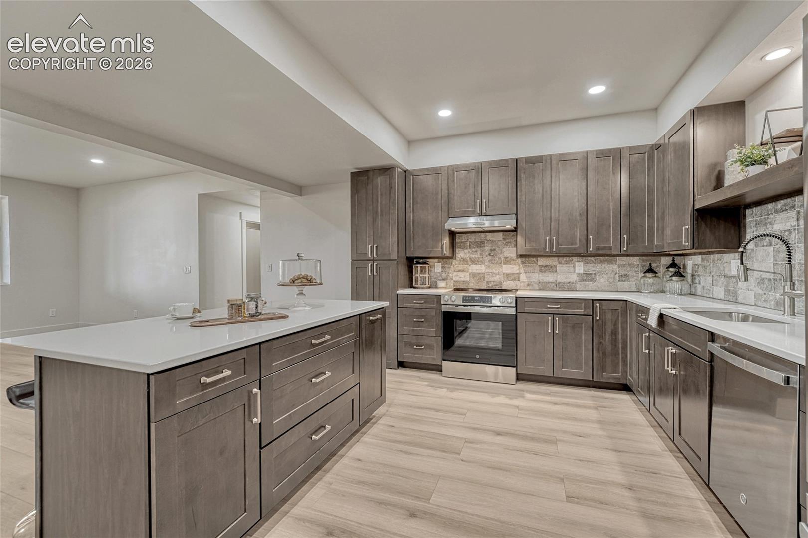 ...and stainless steel appliances. 