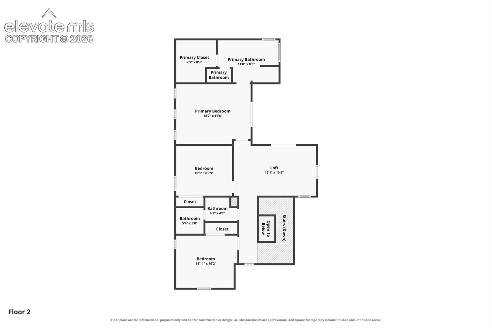 Upstairs Floor plan