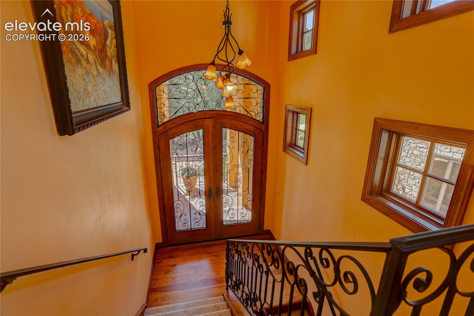 View of lower entrance foyer.