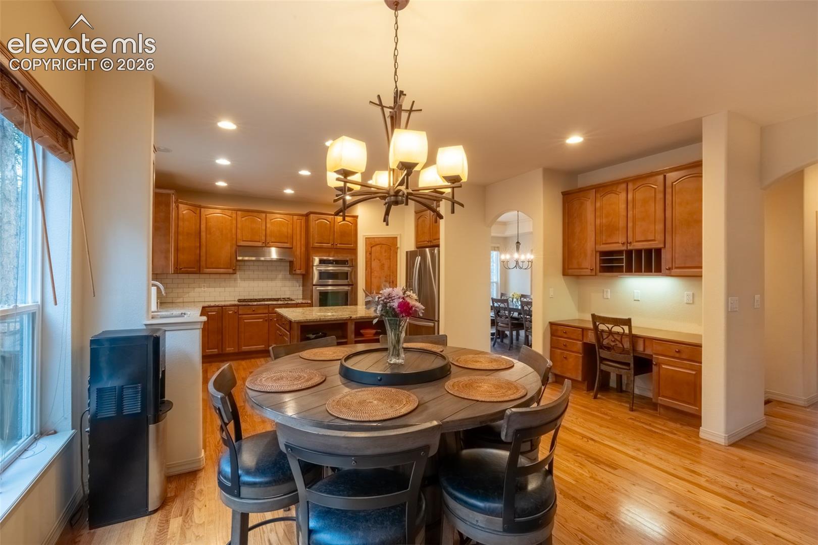 Dining area/kitchen/desk - main floor