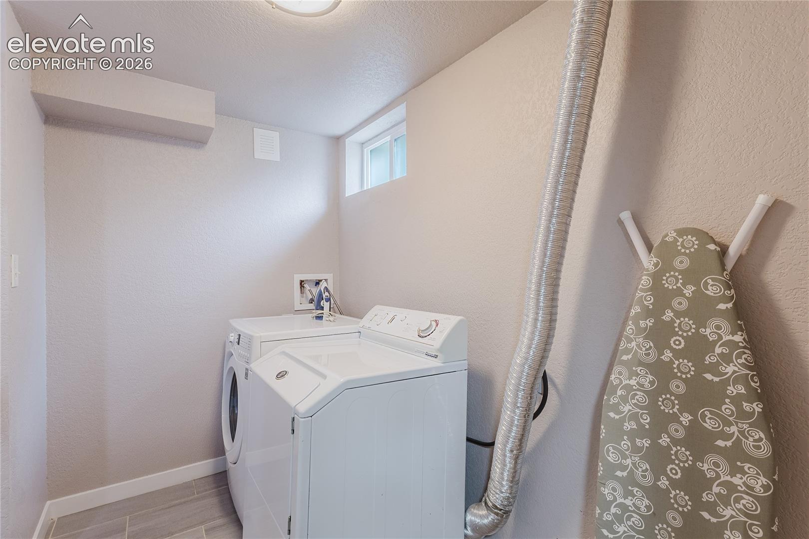 Laundry in lower level