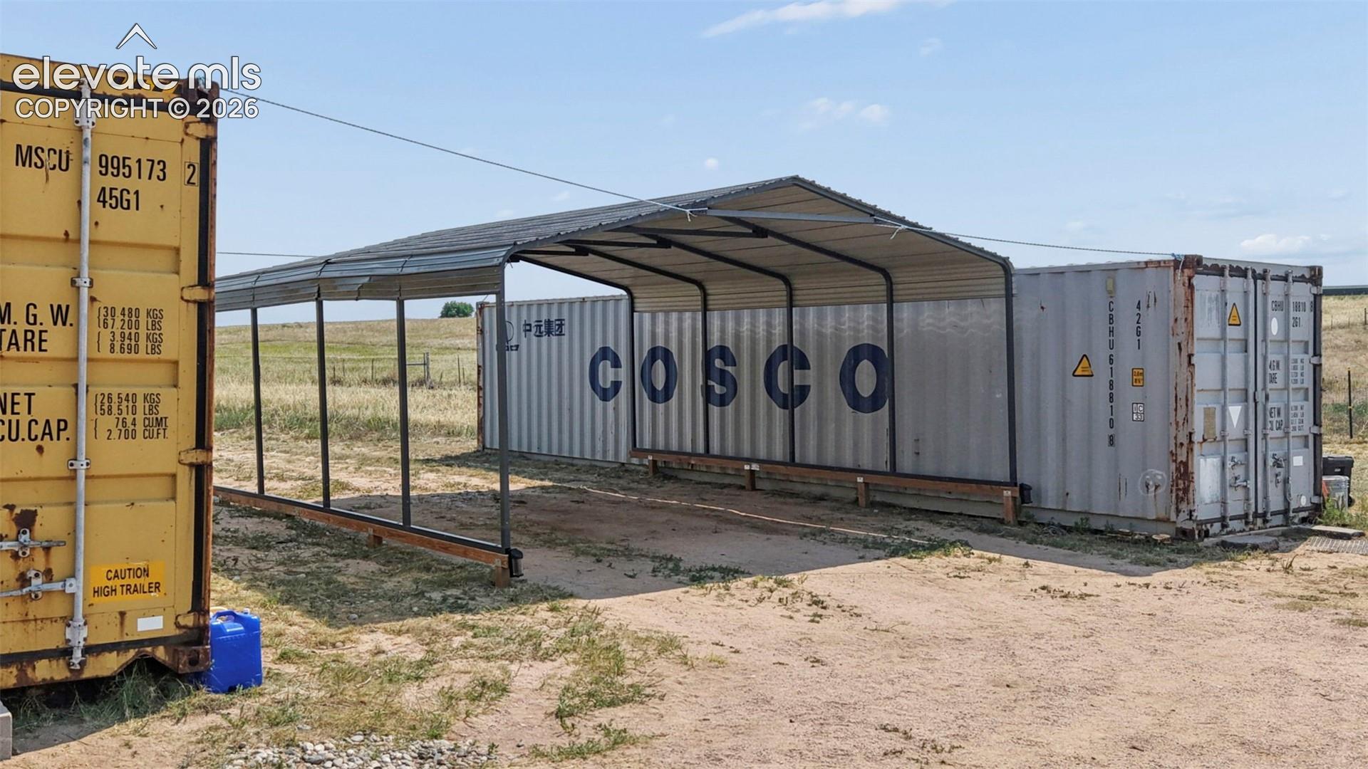 Raised Carport-Conex Buildings Exclused