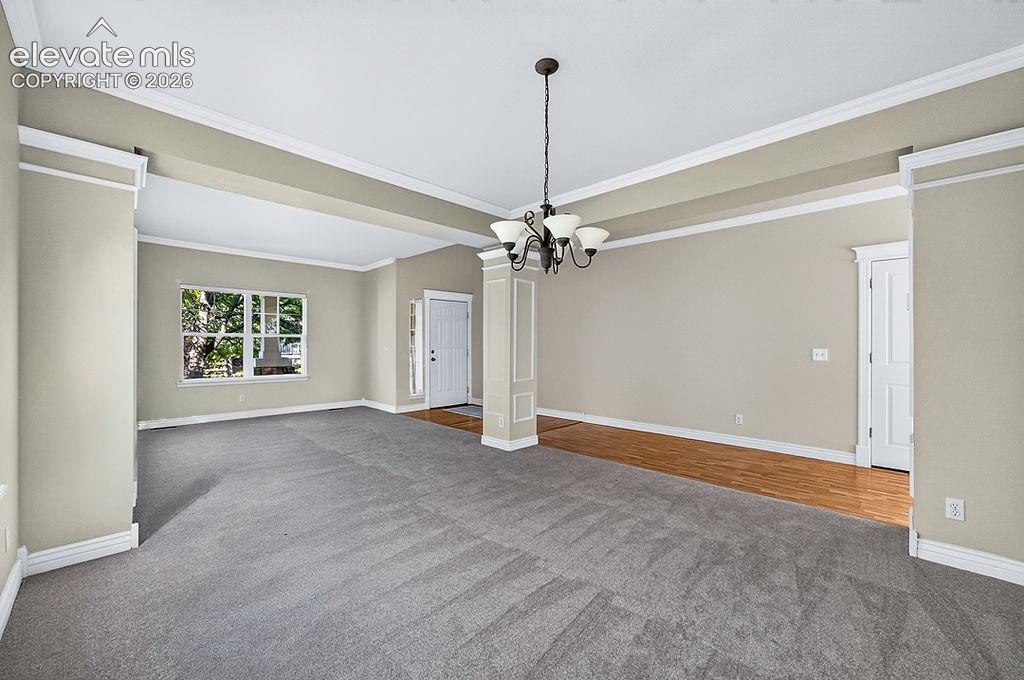 Formal living/dining rooms.