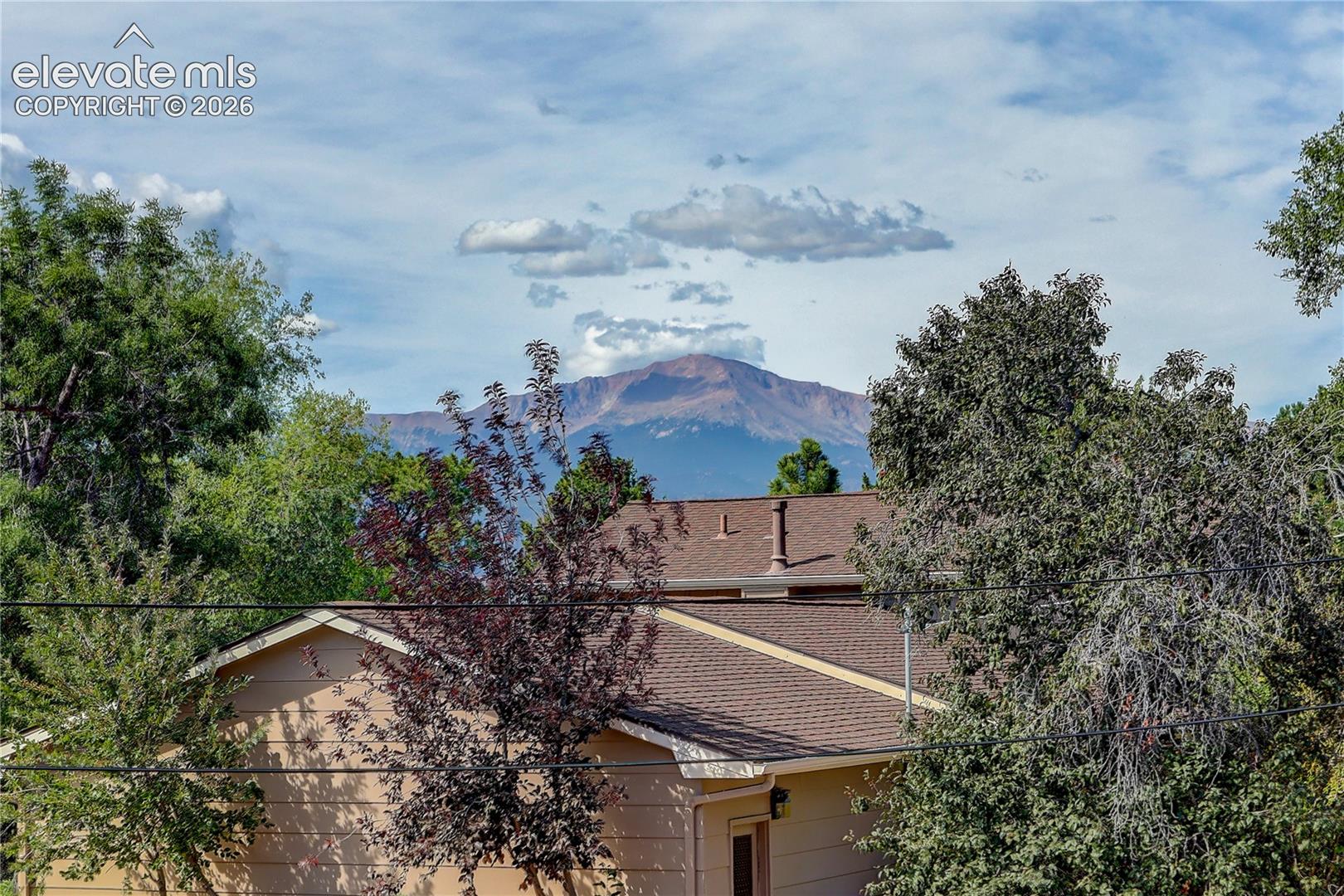 Pikes Peak views from the decks of both units