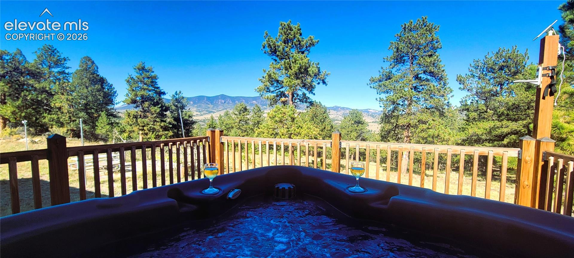 View from the hot tub