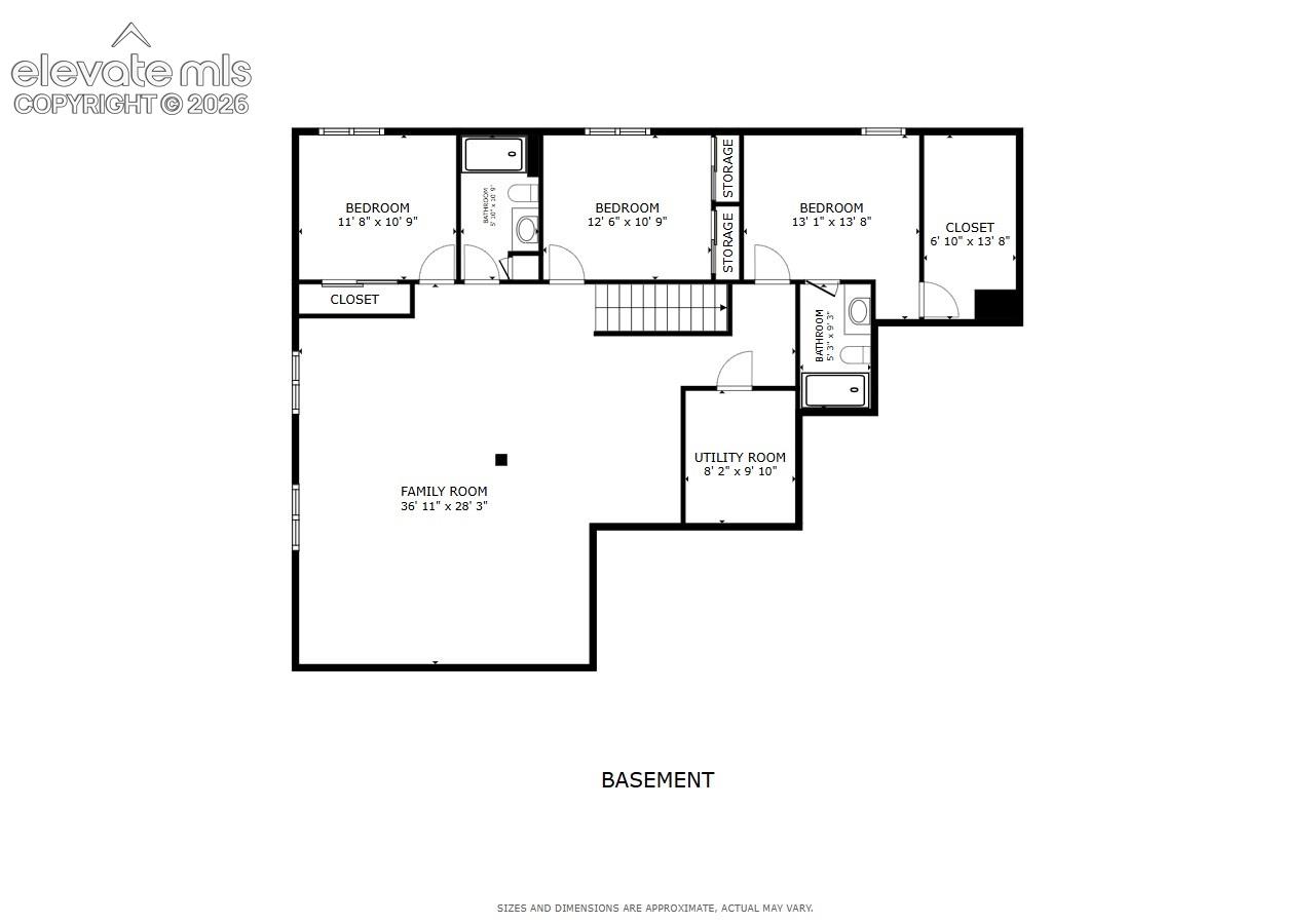 Floor plan - lower level