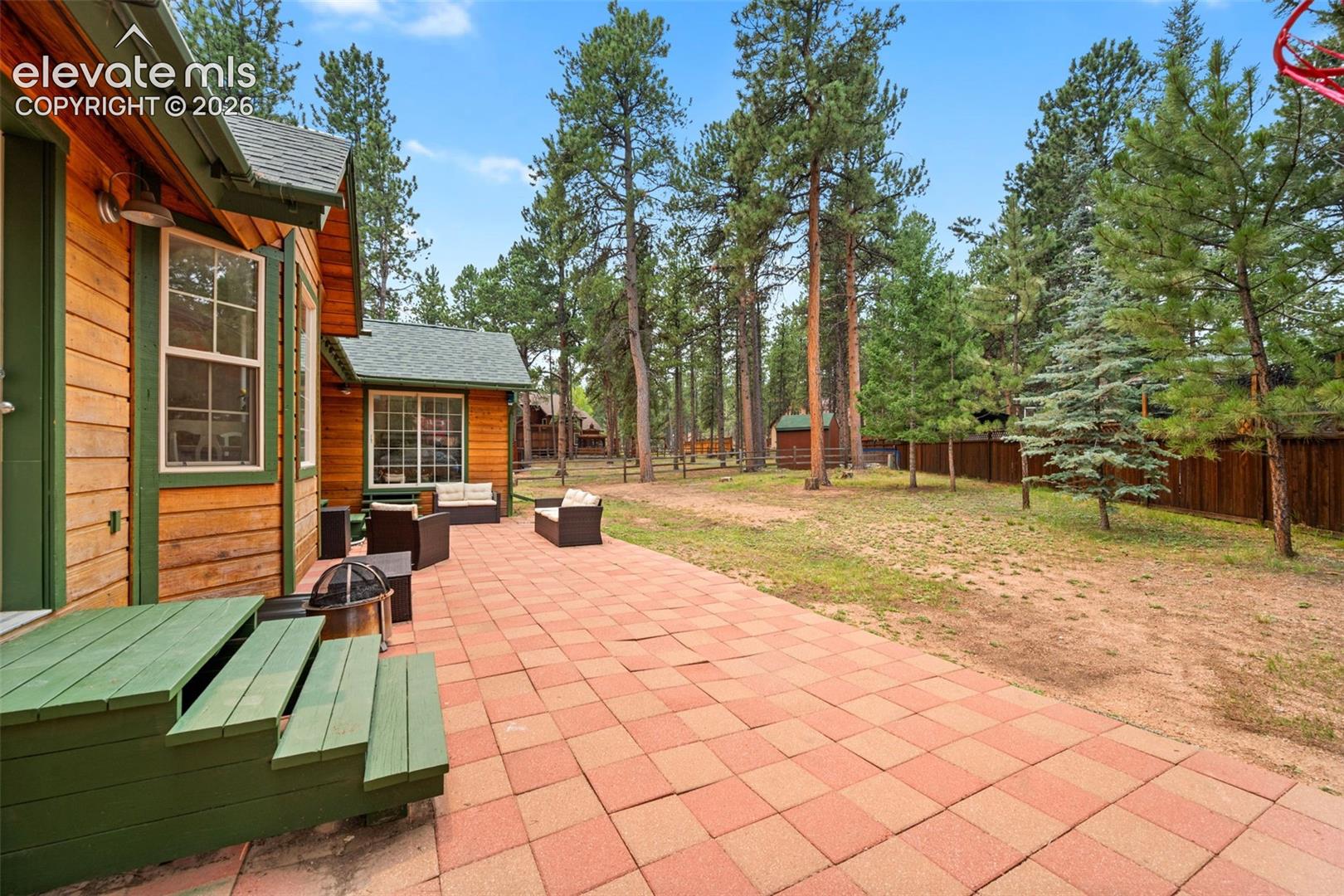 Backyard patio