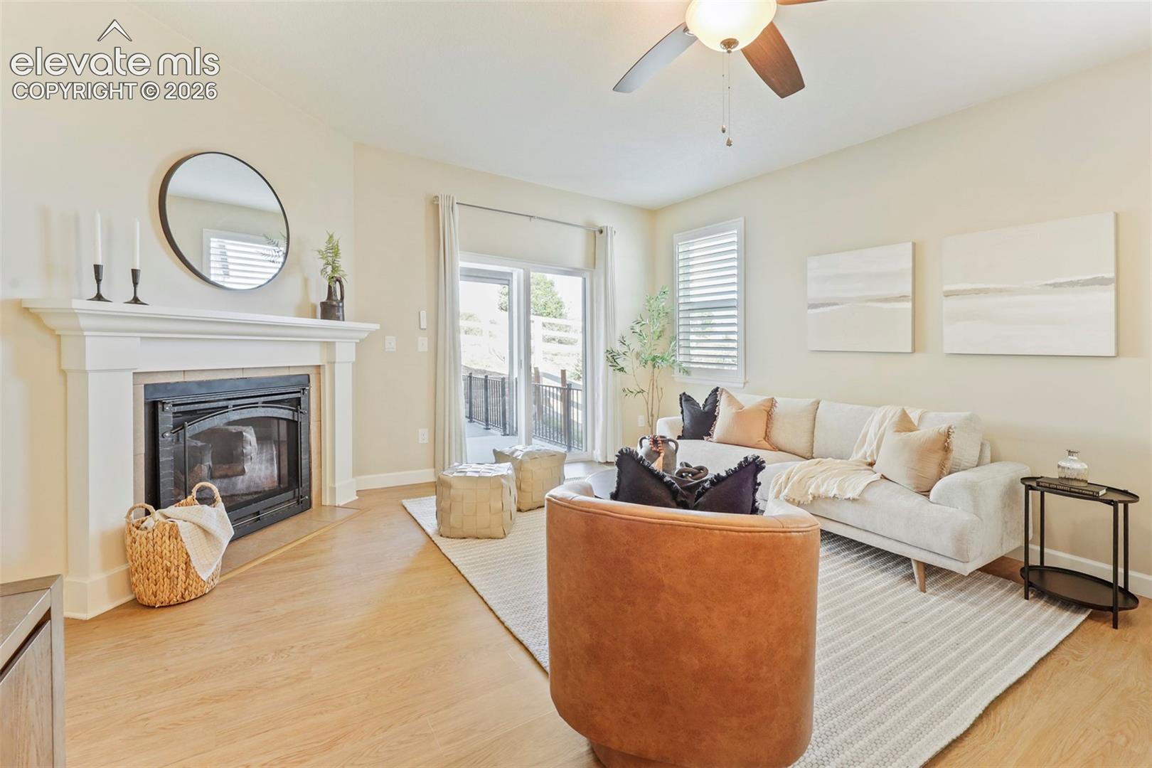 cozy living room, gas fireplace