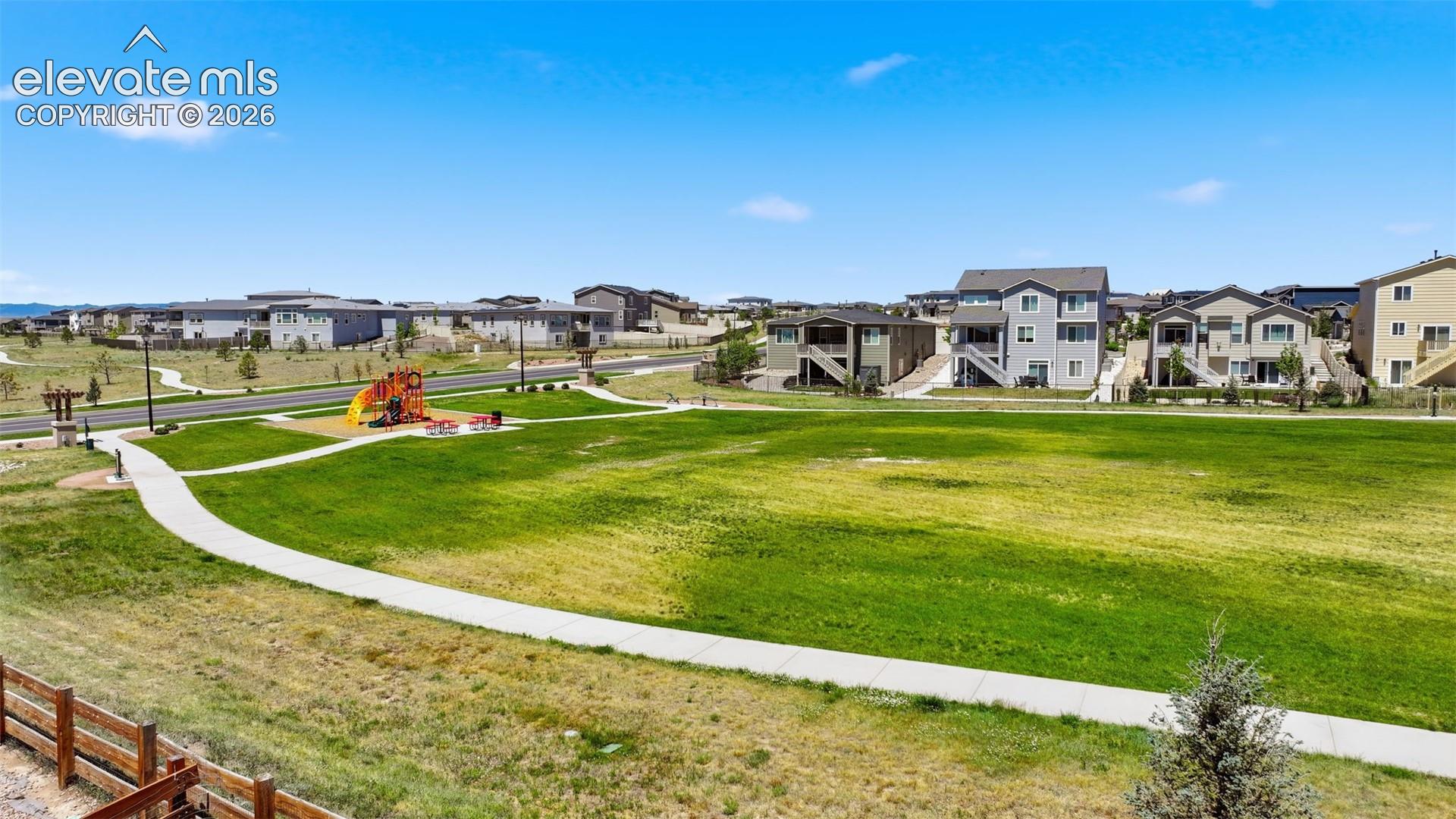 Open Space and Trail System Directly Beyond the Backyard Extend the Sense of Space