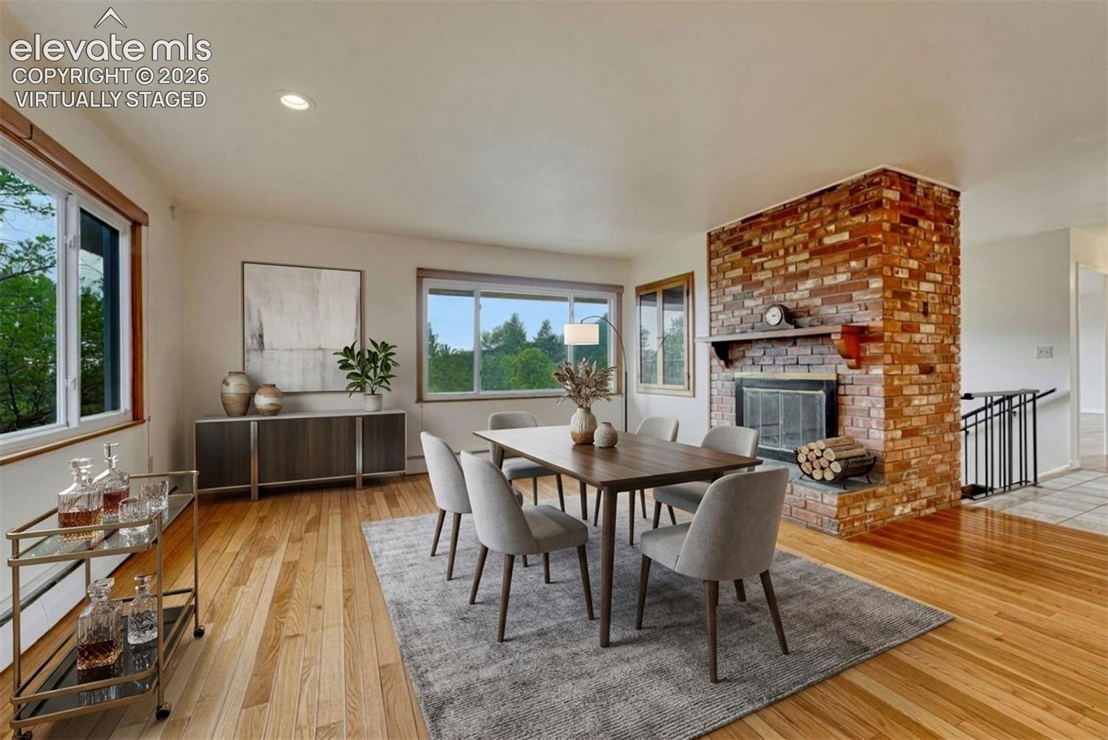 Virtually Staged as a Dining Room