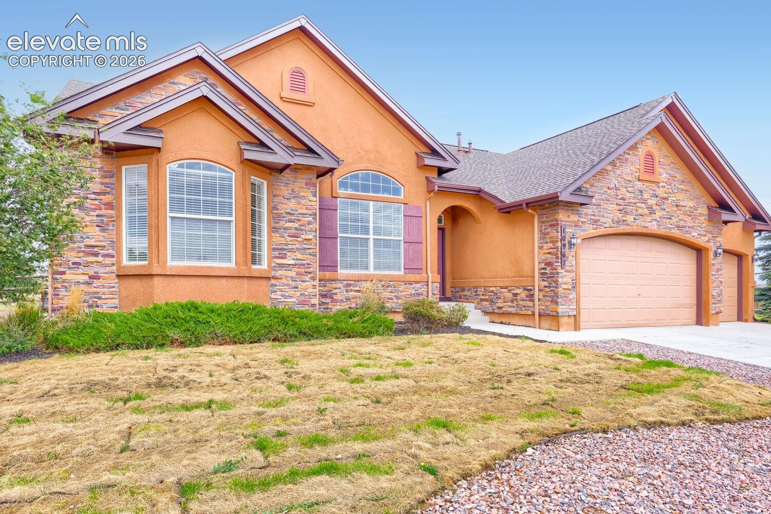 Co-Listing Agent is Briana Mendez - 303-667-6856 and she will be the point of contact for this property. Discounted rate options and no lender fee future refinancing may be available for qualified buyers of this home. Welcome to 10967 Klondike Drive in Peyton! This bright and spacious 5-bedroom, 3-bath home with a 3-car garage offers a comfortable, functional layout with plenty of room to spread out. Recent updates include a new roof, fresh interior paint throughout, and new flooring, making this home move-in ready. The interior is filled with natural light and features neutral finishes with an open flow between the main living spaces. The kitchen offers generous cabinet and counter space, a large center island, and opens nicely to the surrounding living areas—ideal for everyday living and entertaining. A fireplace with built-in shelving adds character to the main living space, while the separate dining area provides additional flexibility. The spacious primary suite features a private bath with dual vanities, soaking tub, separate shower, and ample storage. Four additional bedrooms offer plenty of versatility for guests, a home office, or flex space. Outside, enjoy a generously sized 3/4 acre yard, wide-open surroundings, and the convenience of an attached 3-car garage. Click the Virtual Tour link to view the 3D walkthrough.