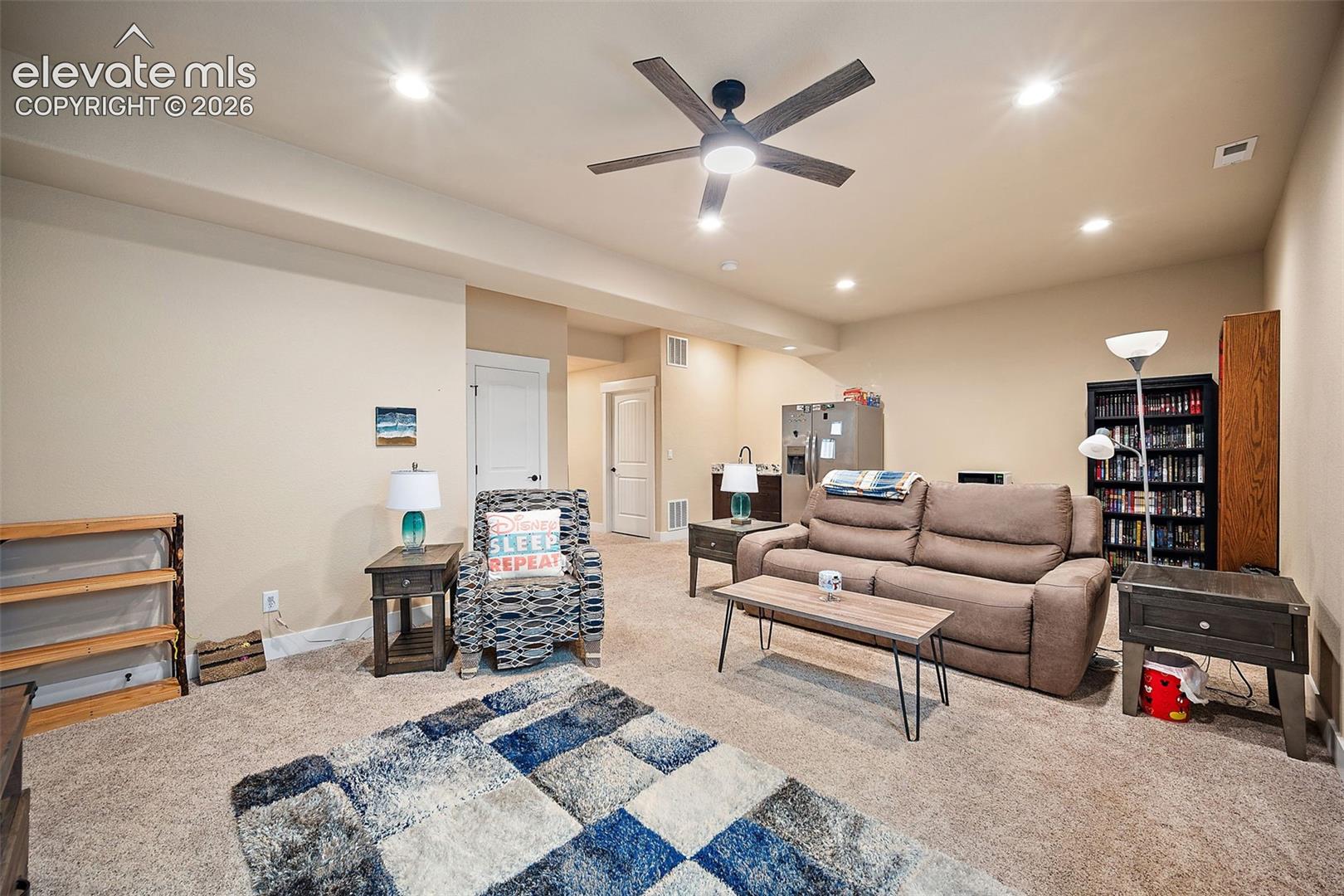 Lower level family room