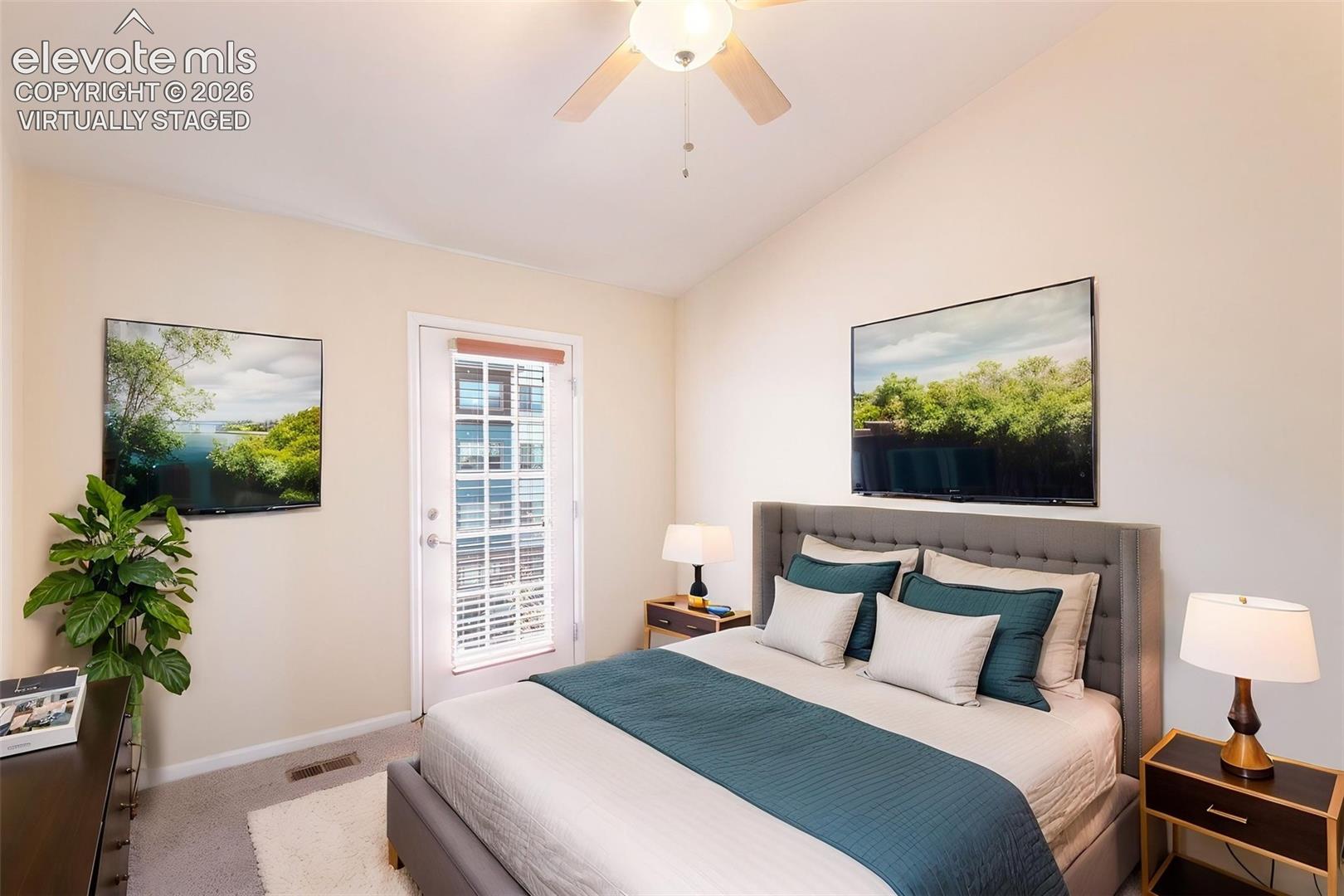 Virtually Staged Bedroom