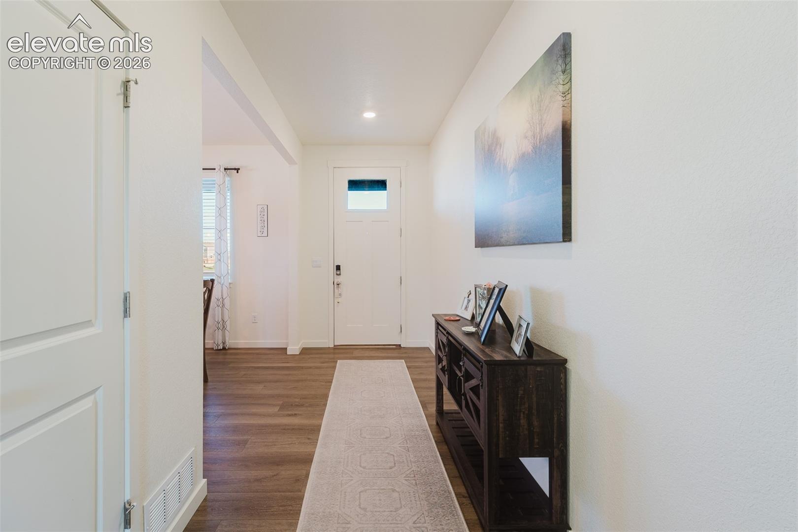 Beautiful wood laminate floors throughout the entry and most of the main level.