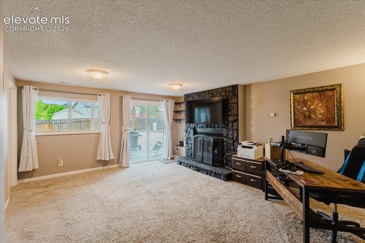 Lower level with walkout to the backyard