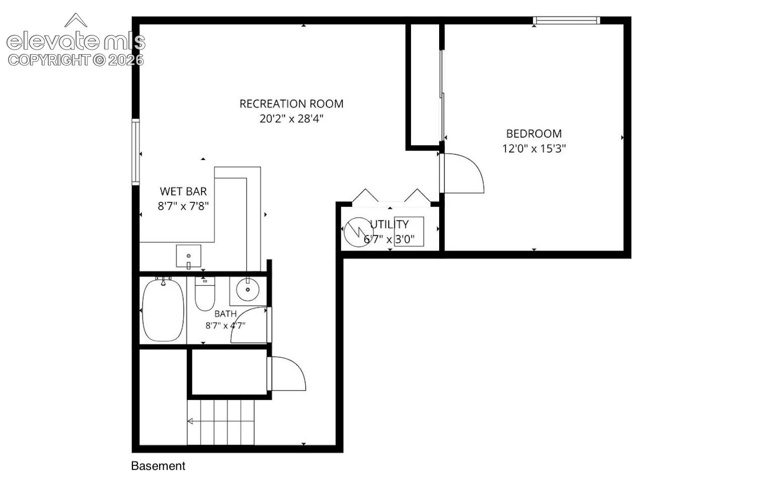 Basement floor plan