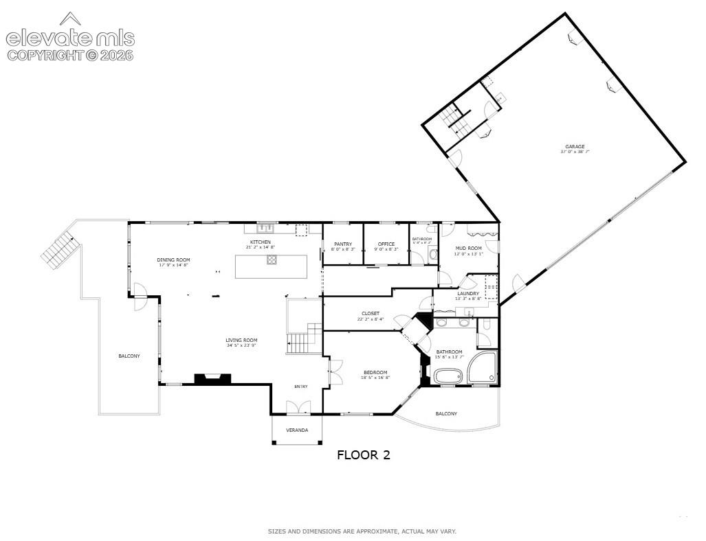 Floor plan - main level