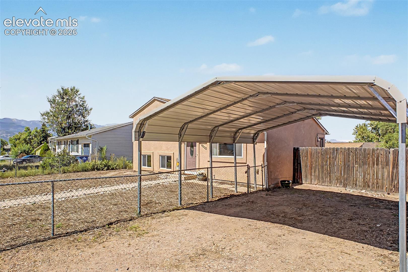2 car carport and plenty of parking space