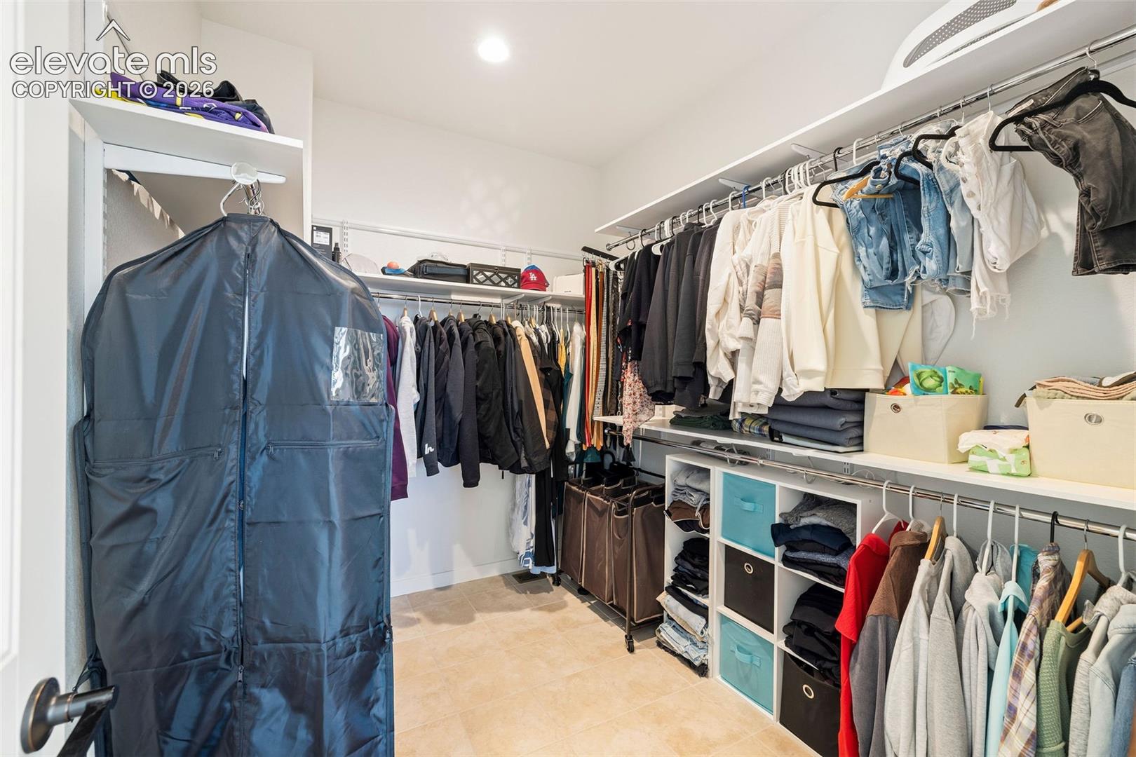 No skimpy closets here: the primary walk-in closet has room for all your impulses and the matching shoes. 