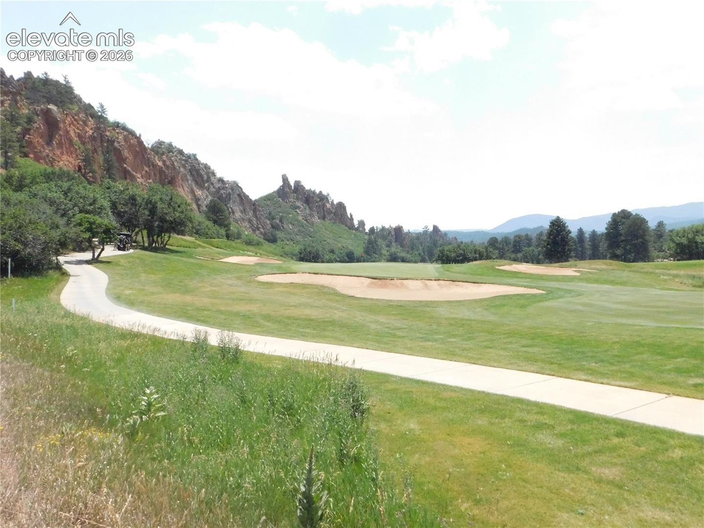 View of golf course form lot