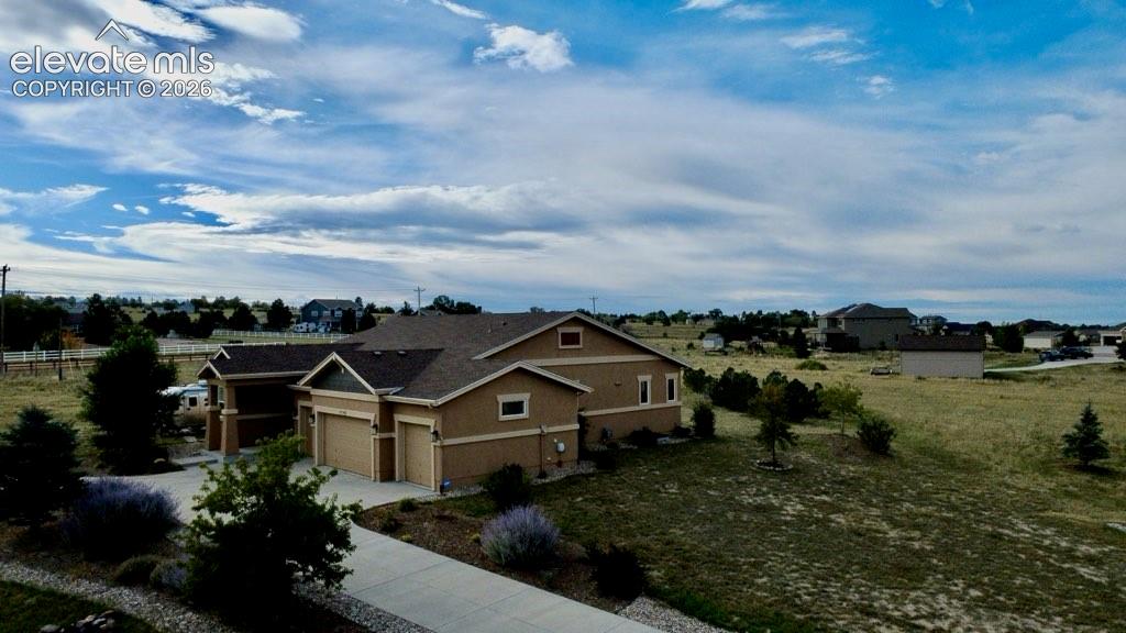 View of house, situated on 1.81-acre lot
