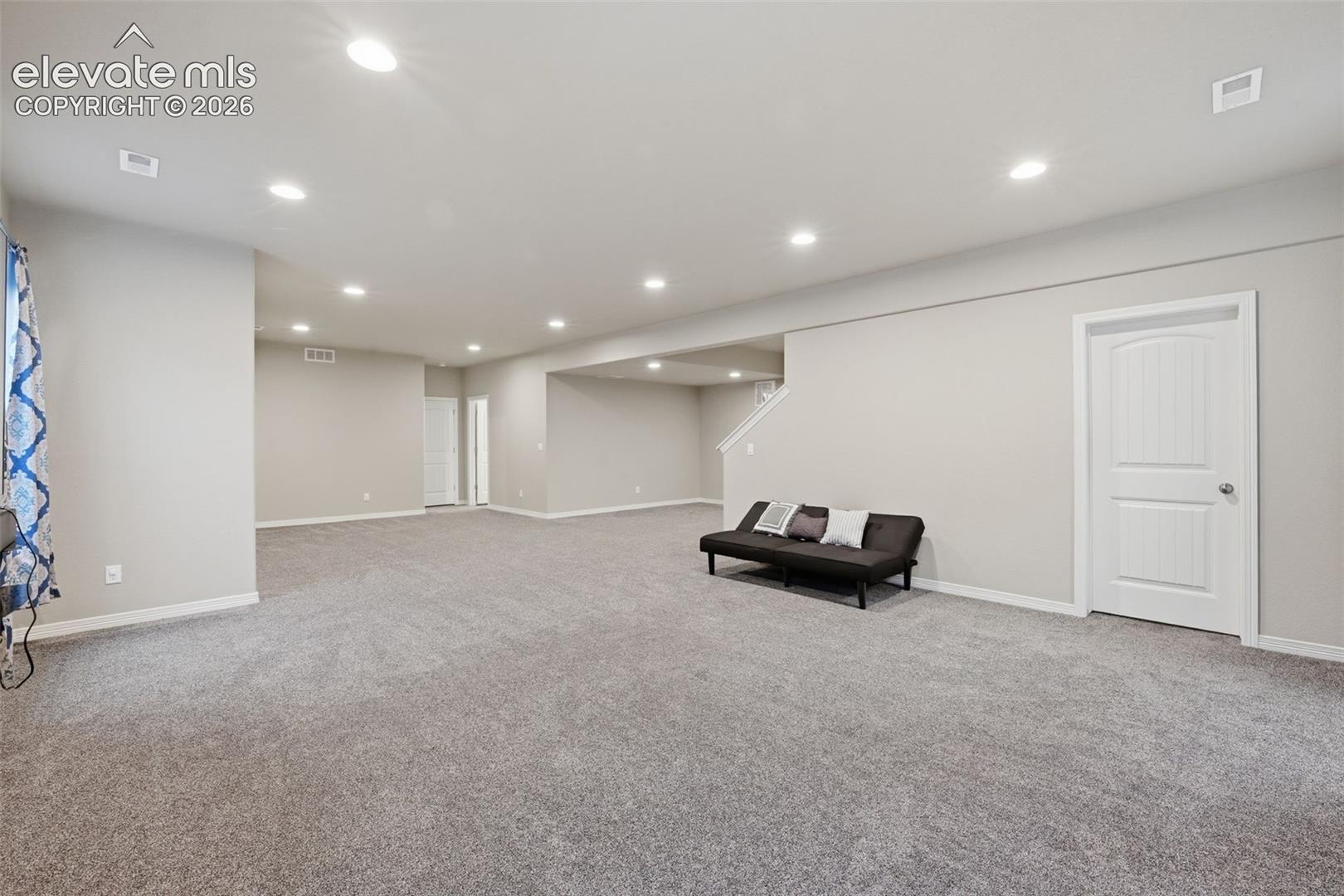 Finished Basement Offers Room for Multiple Activity Zones Without Sacrificing Open Space