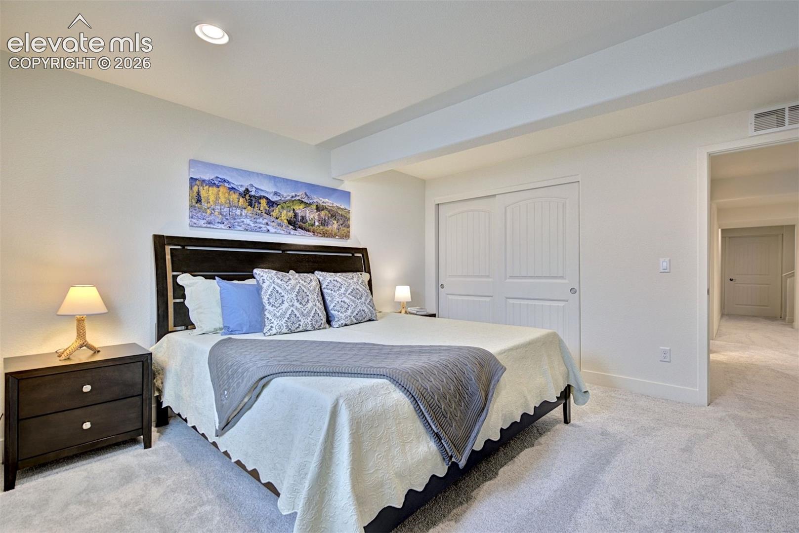 Basement bedroom.