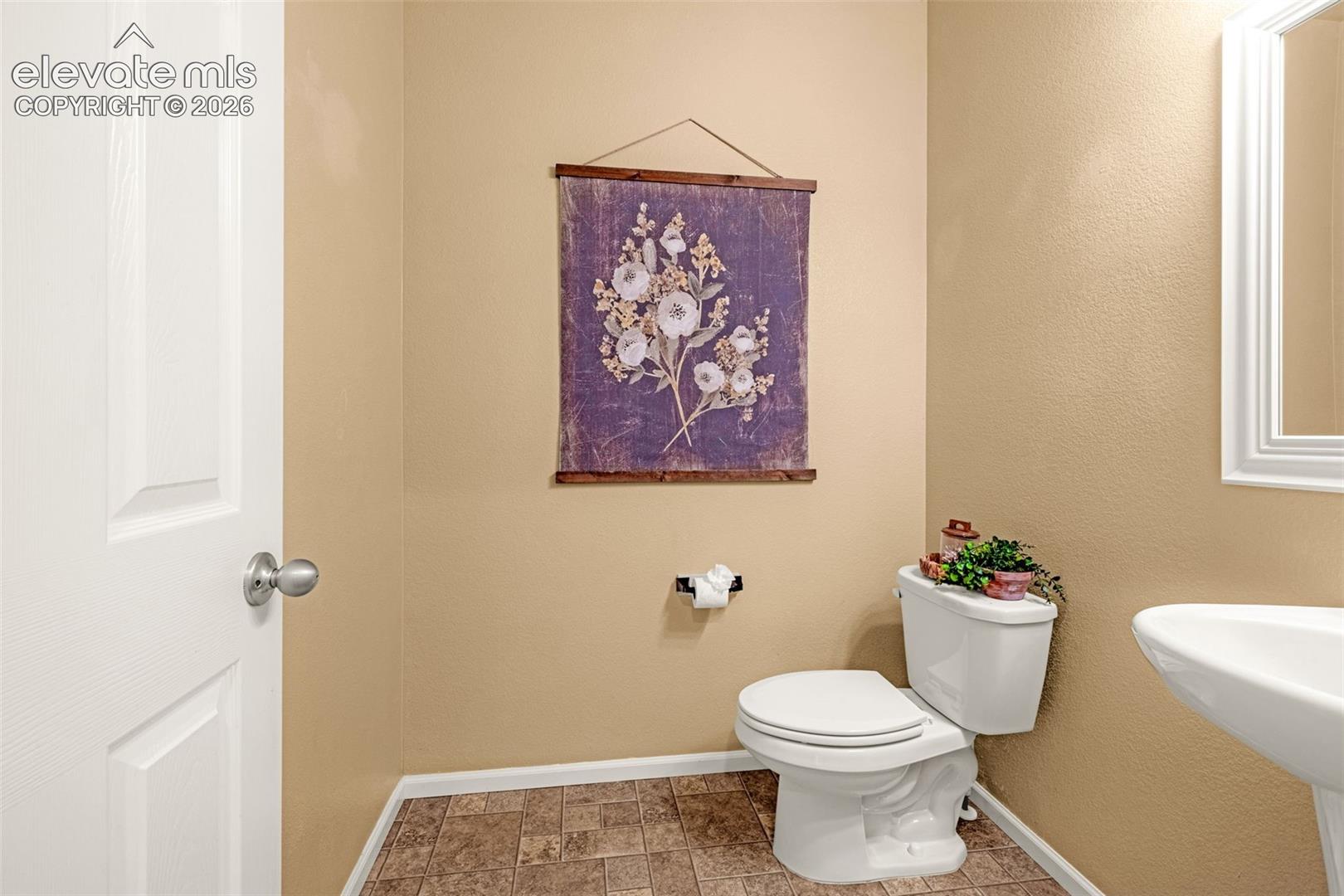 Main level half bath