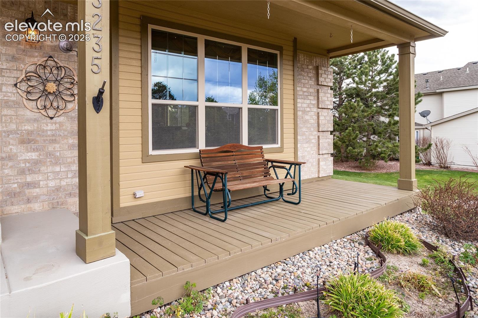 Wood Deck Front Porch