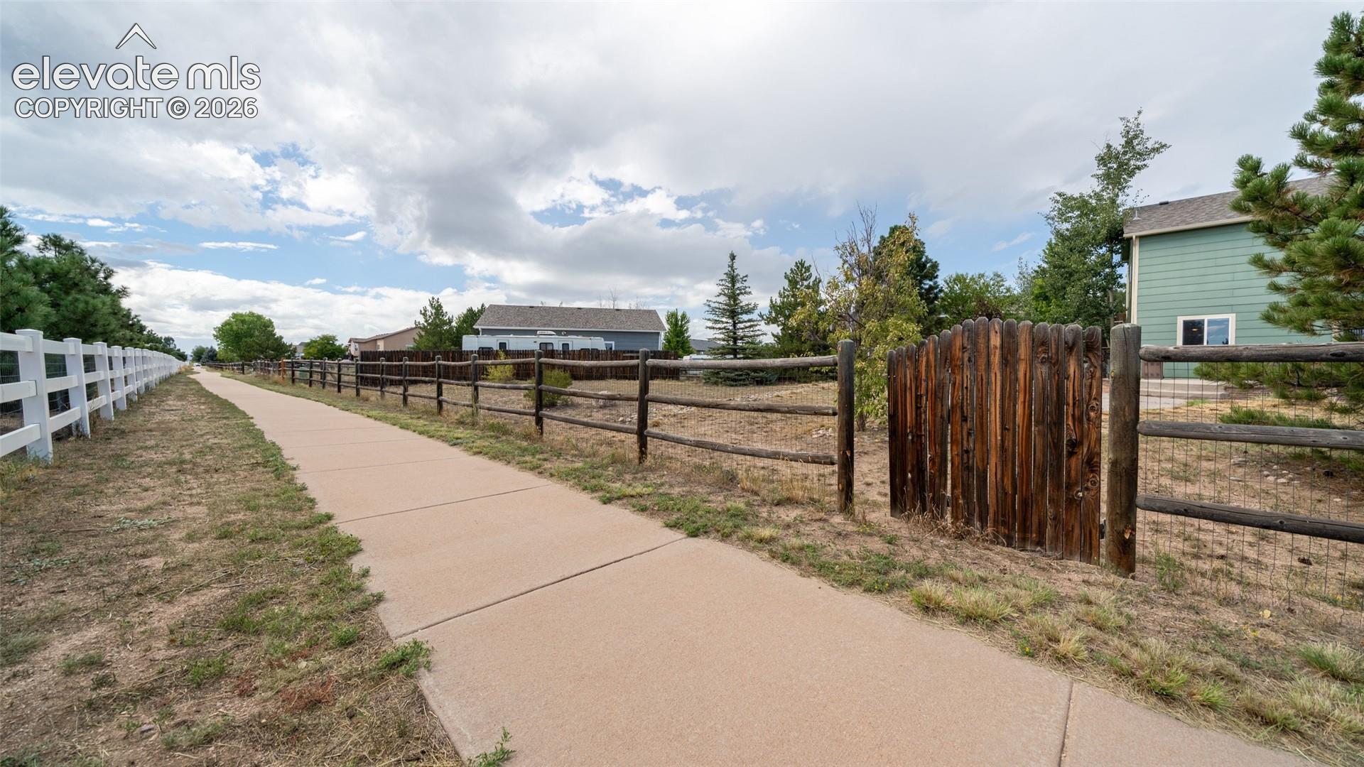 Trail behind