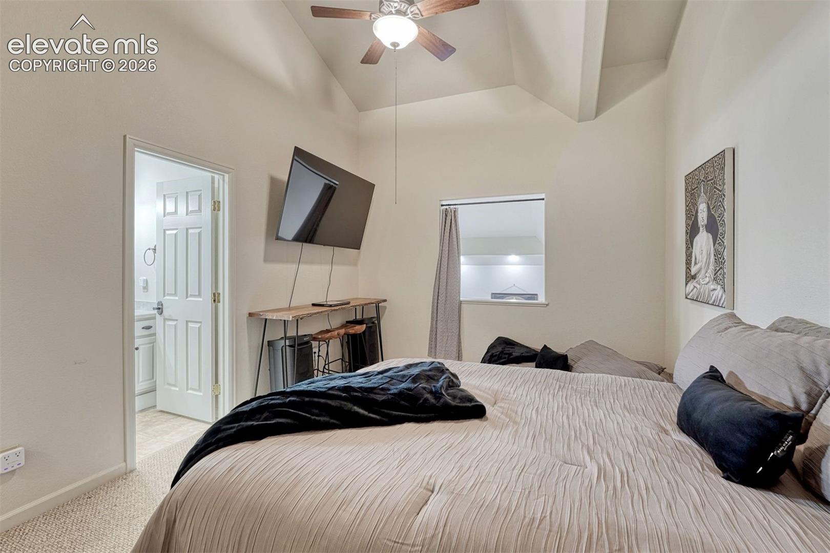 2 of 3 upper level bedrooms plus adjoining bath