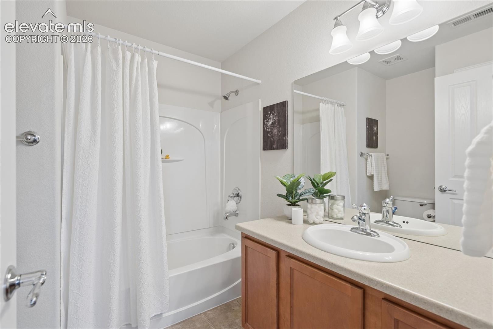 Well designed primary bathroom