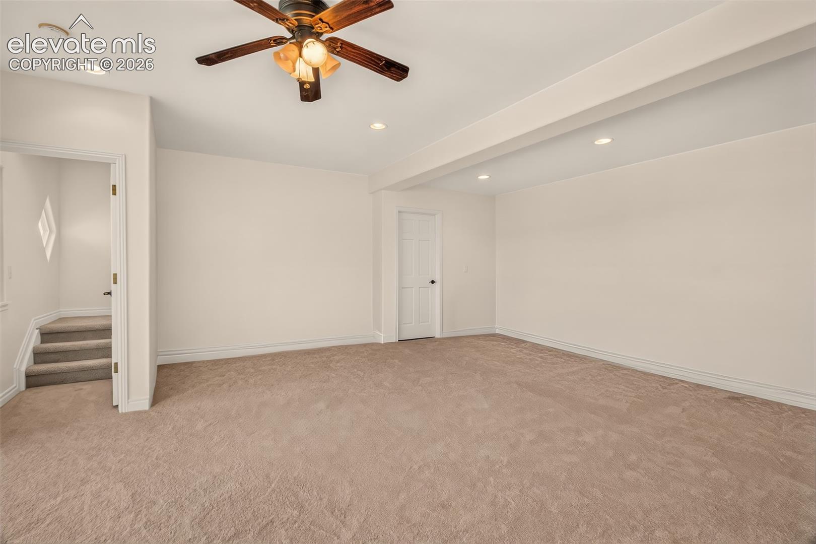Basement Family Room, 9-Foot Ceilings