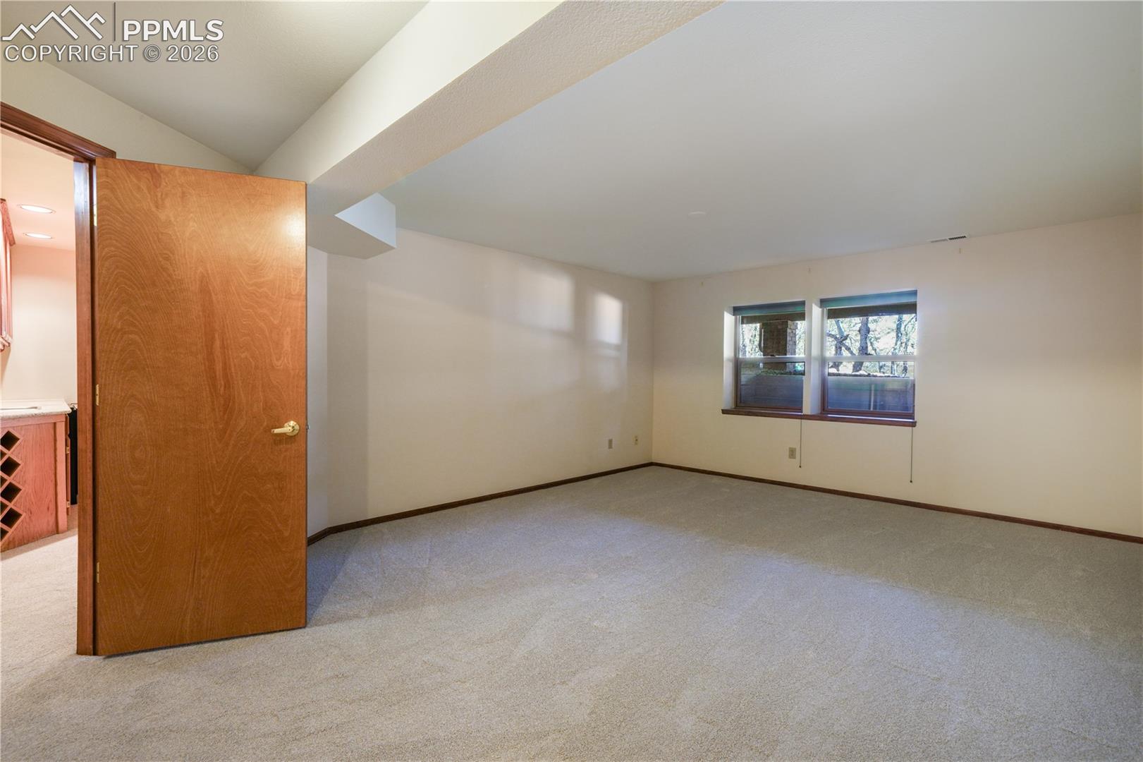 Basement 3rd bedroom with new carpet