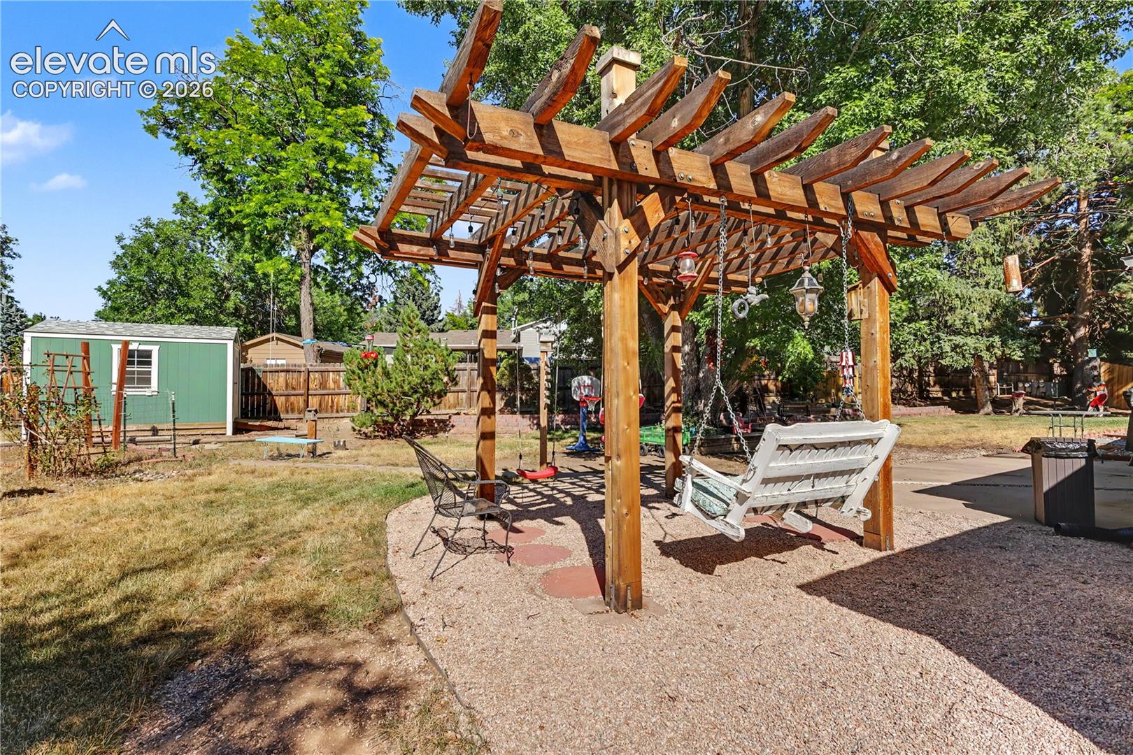 backyard pergola