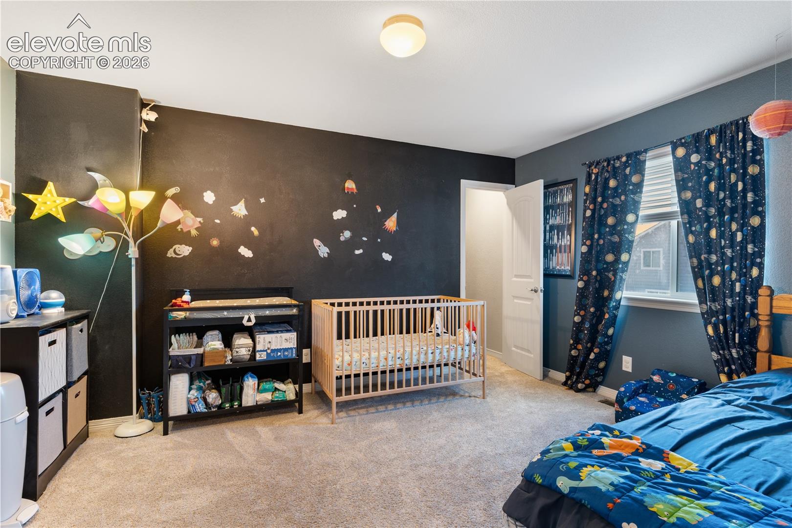 Larger size secondary bedroom with walk in closet